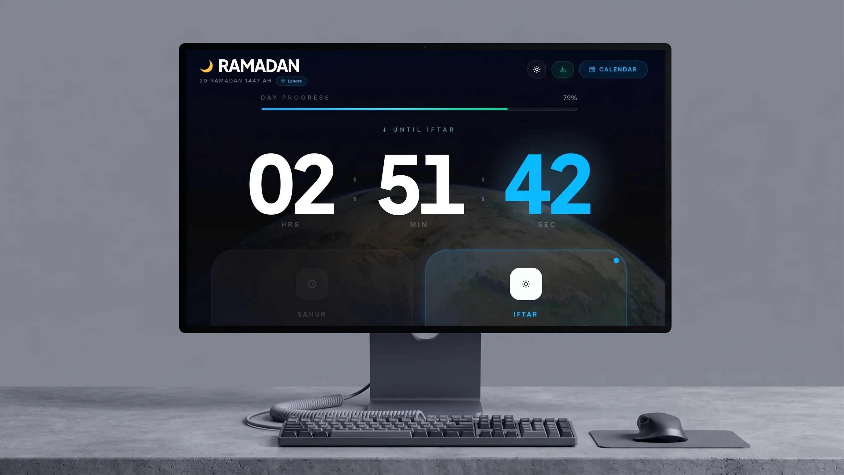 Ramadan Time — GPS Web Application | DevRep Labs Ramadan Time — GPS Web Application